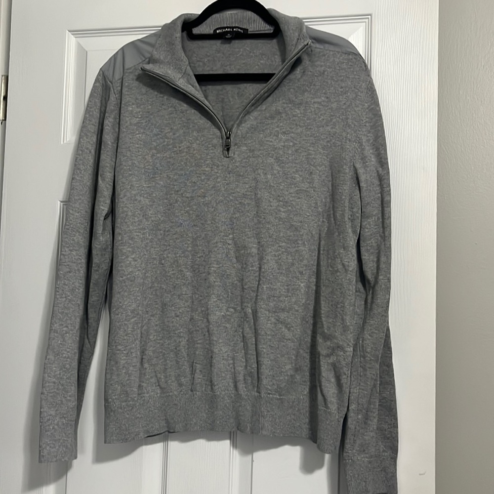 Michael Kors Grey Quarter Zip XL